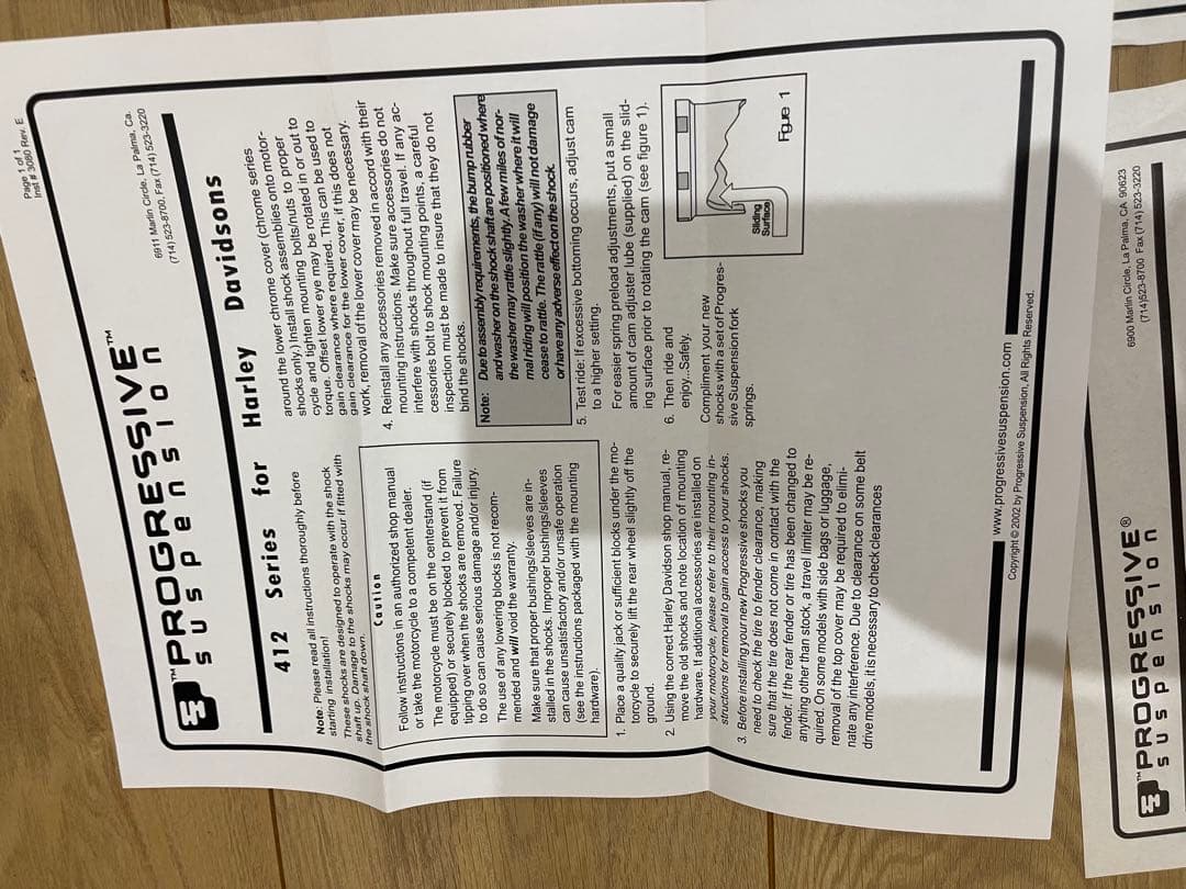 ハーレーダイナProgressive Suspension シリーズリアサス