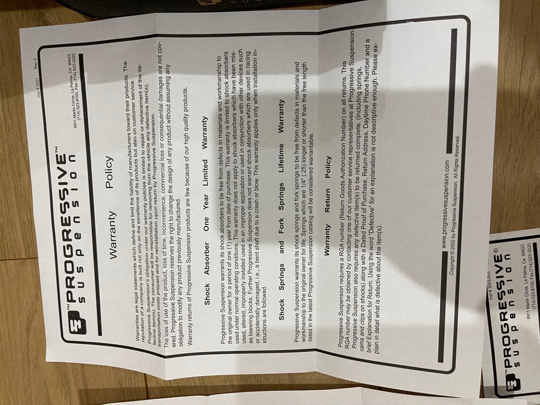 ハーレーダイナProgressive Suspension シリーズリアサス