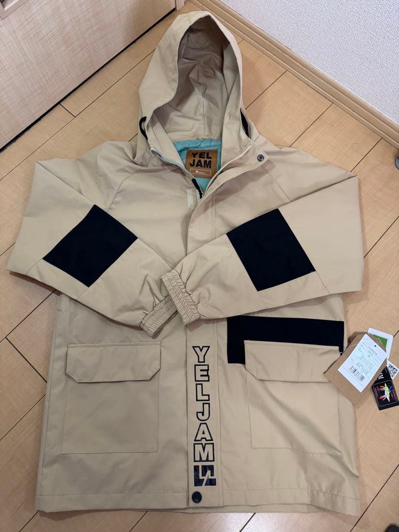 YEL JAM フード付きジャケット ベージュ