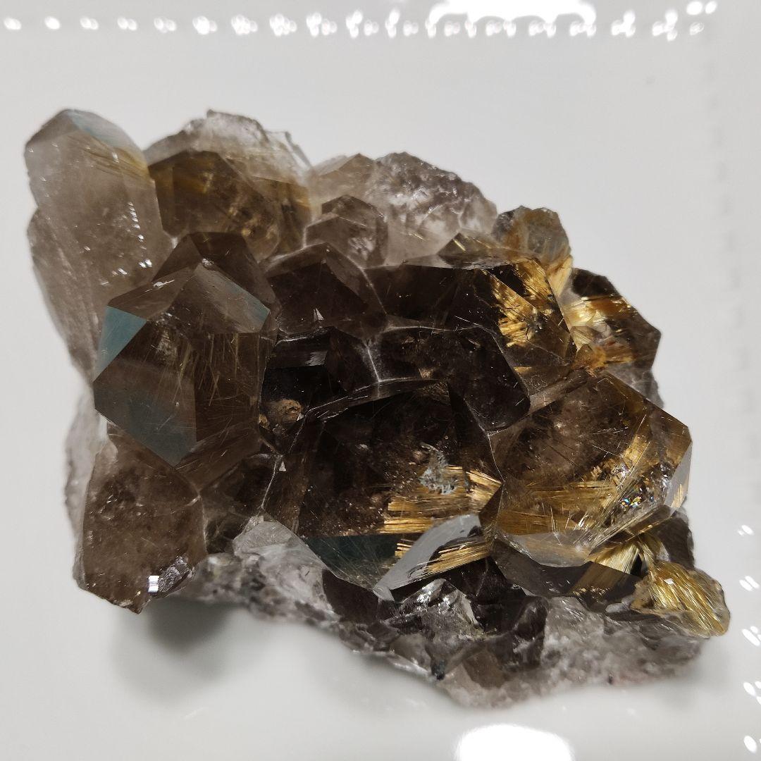 パワーストーン　天然石　クラスター　ルチルクォーツ　402g 　No.782