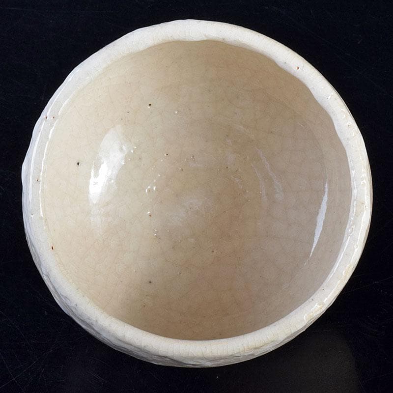 茶道具　人間国宝　荒川豊蔵作　志野茶碗　共箱　V　R7590