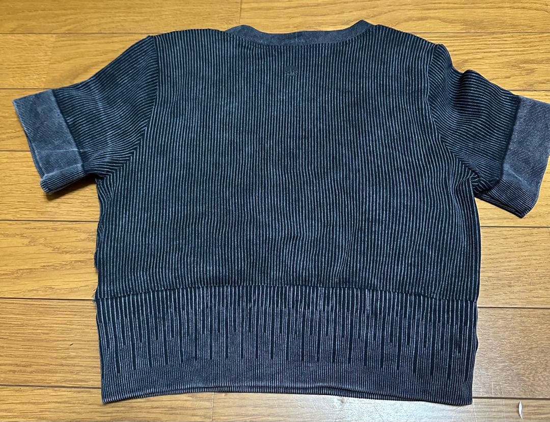 【sukala】ヨガウェア　ストライプ柄 ダークグレー セットアップ Sサイズ