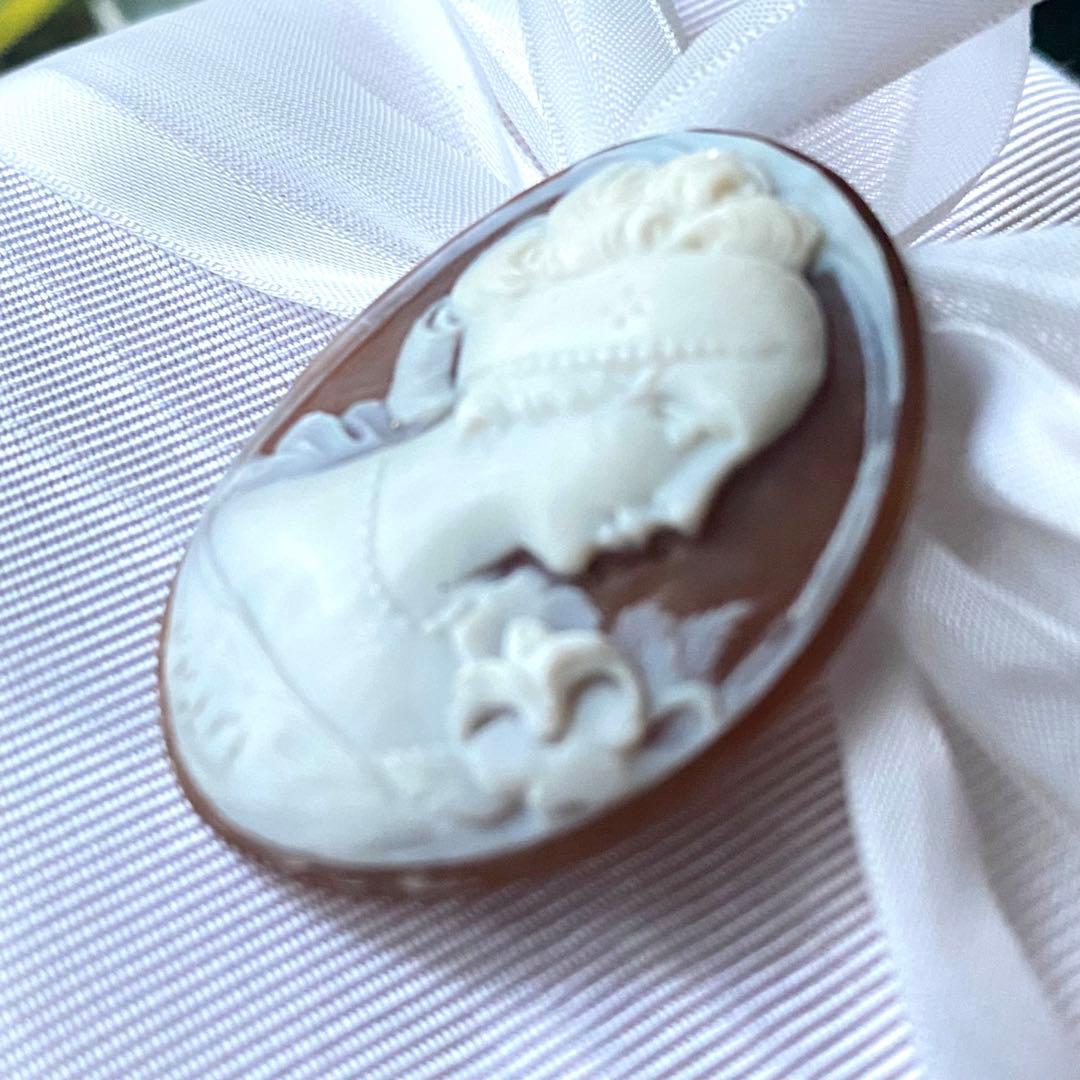 超限定6月16日20時迄 ‼️カメオ百合と首飾りの婦人　最上級カメオ　ルース