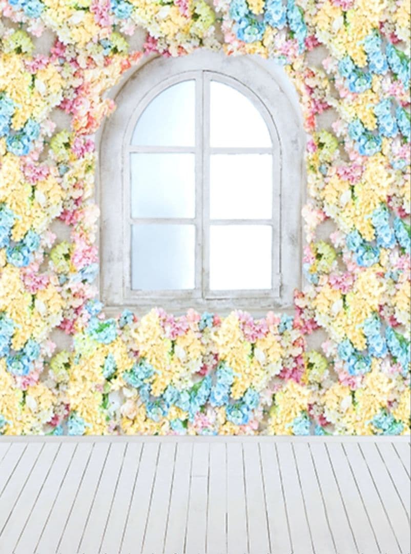 背景布【屋内V】ニューボーンフォト、ペット、ドール撮影用　空　薔薇　気球　雲　窓