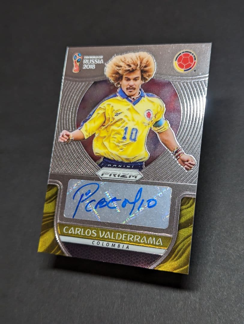 カルロス・バルデラマ 直筆サイン Carlos Valderrama コロンビア