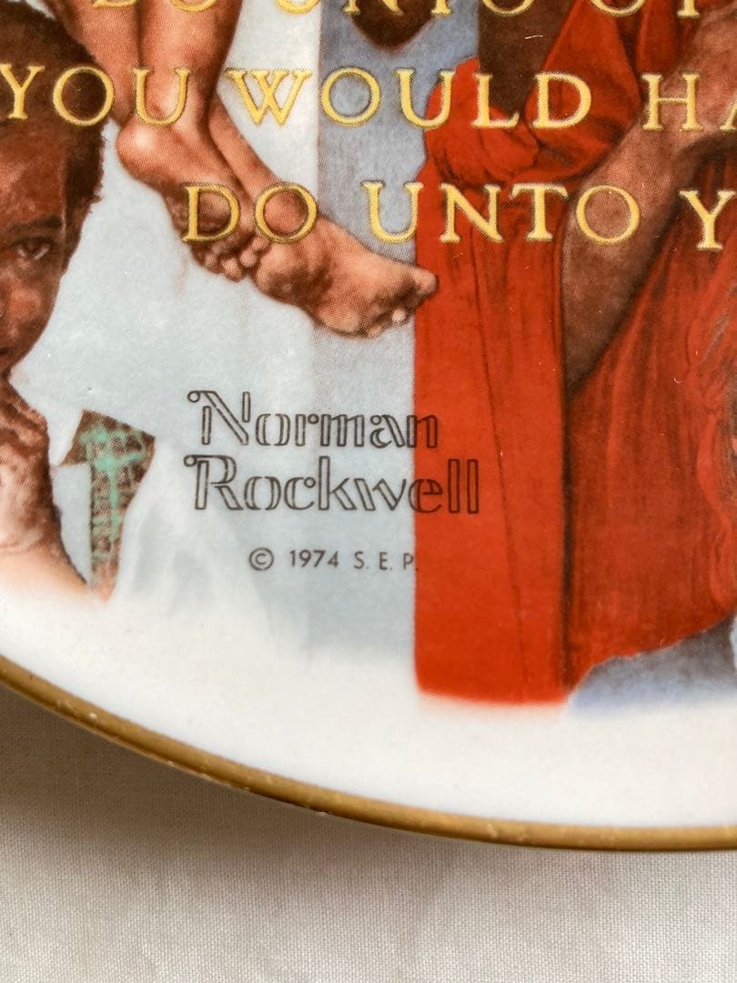 レア⭐︎ノーマンロックウェルの絵皿