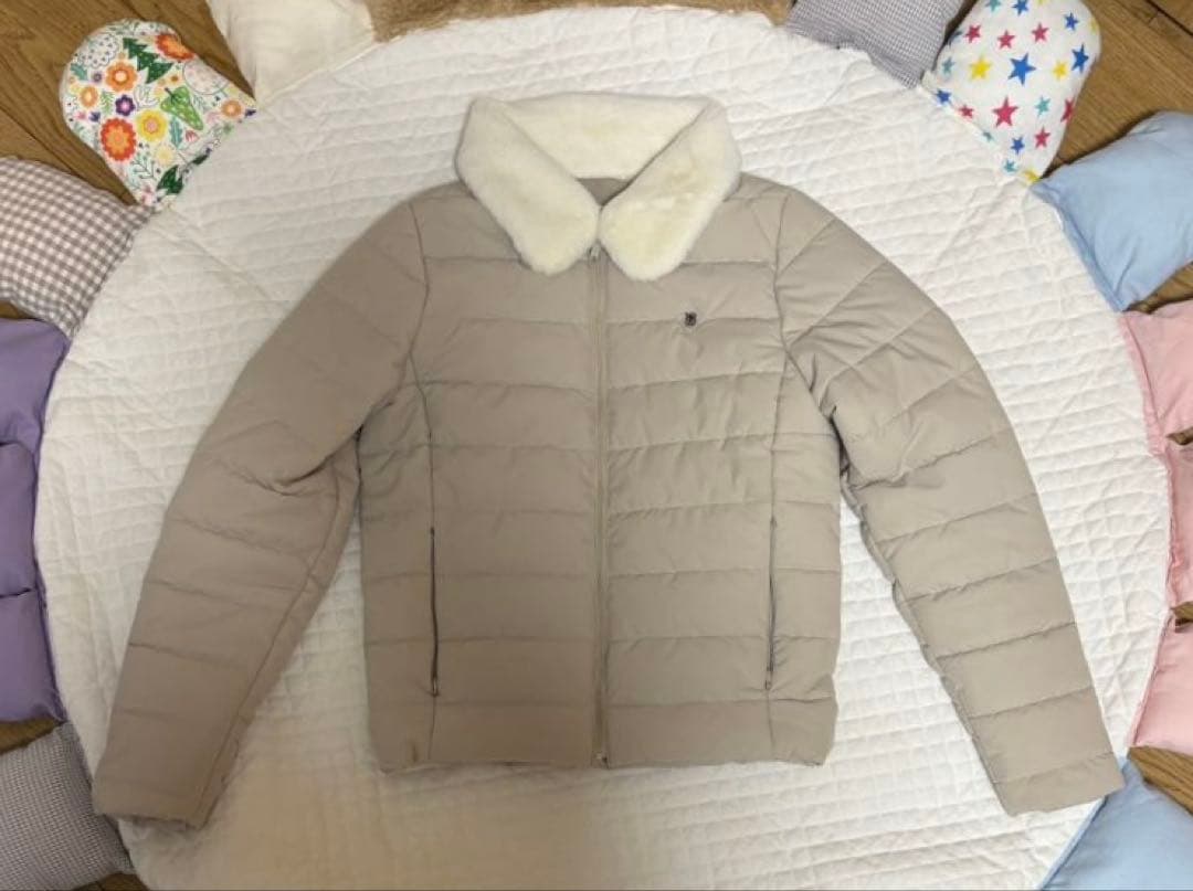 RIENDA GOLF ファーキルティングジャケットスカート　セットアップダウン