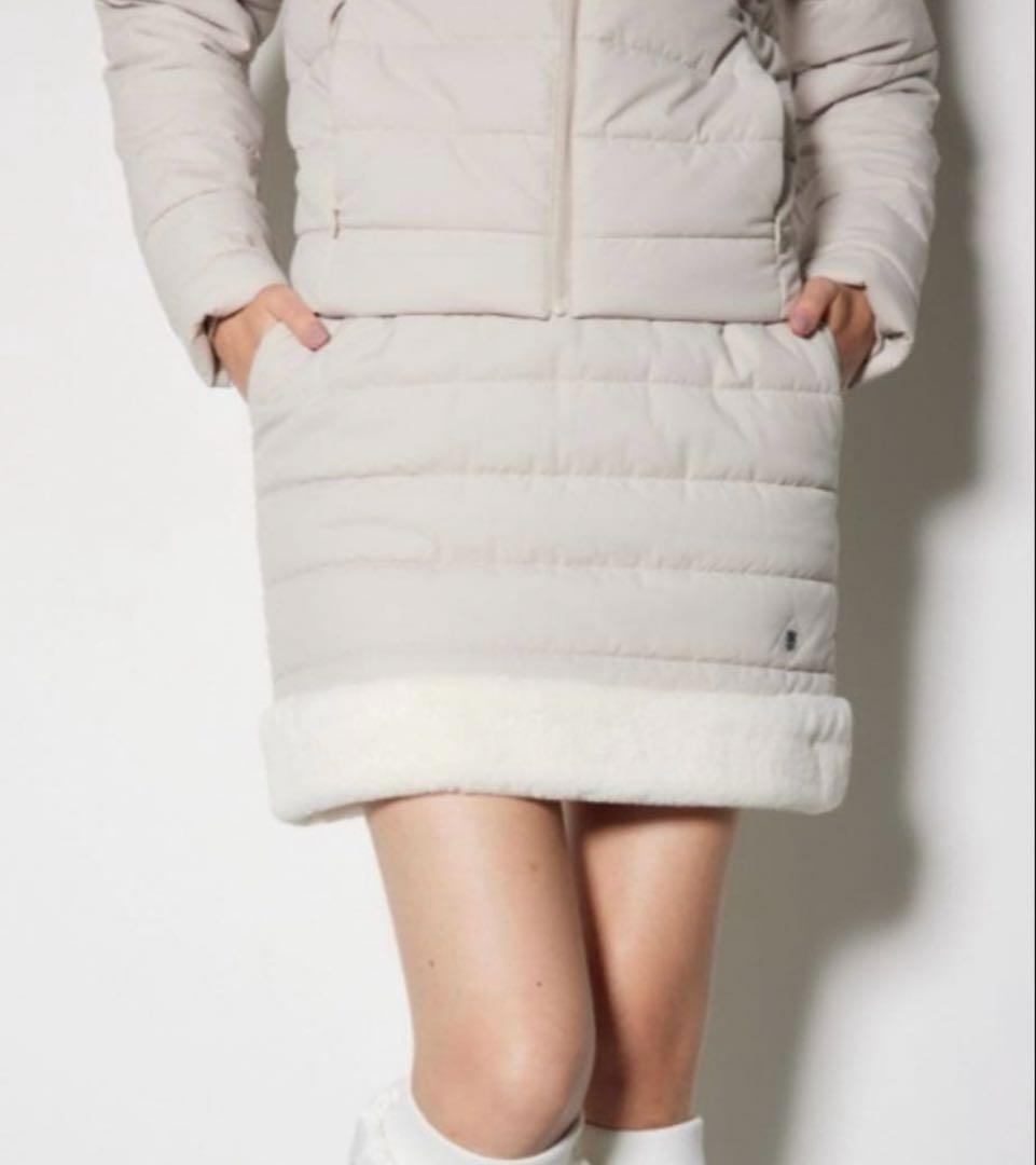 RIENDA GOLF ファーキルティングジャケットスカート　セットアップダウン