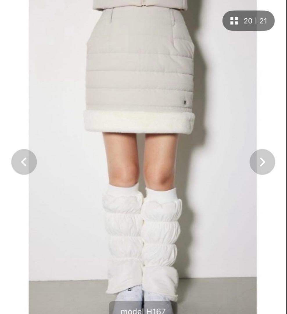 RIENDA GOLF ファーキルティングジャケットスカート　セットアップダウン