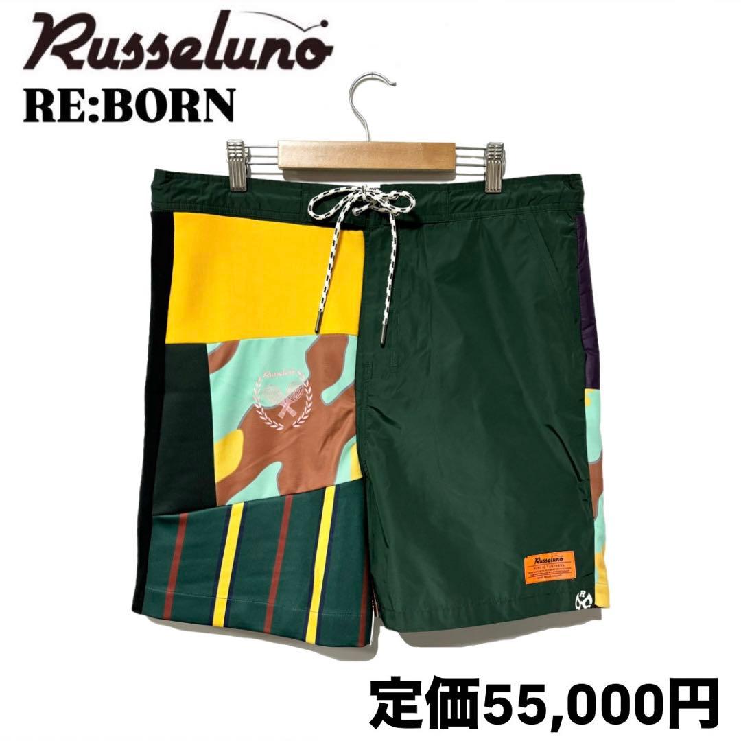 新品 ラッセルノ ゴルフ リボーン リメイク 総柄 ショーツ 定価55,000円
