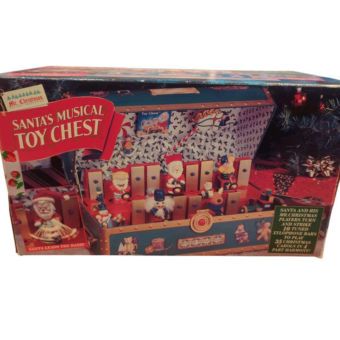 【レトロ】ミスタークリスマス サンタ ミュージカル トイチェスト オルゴール演奏