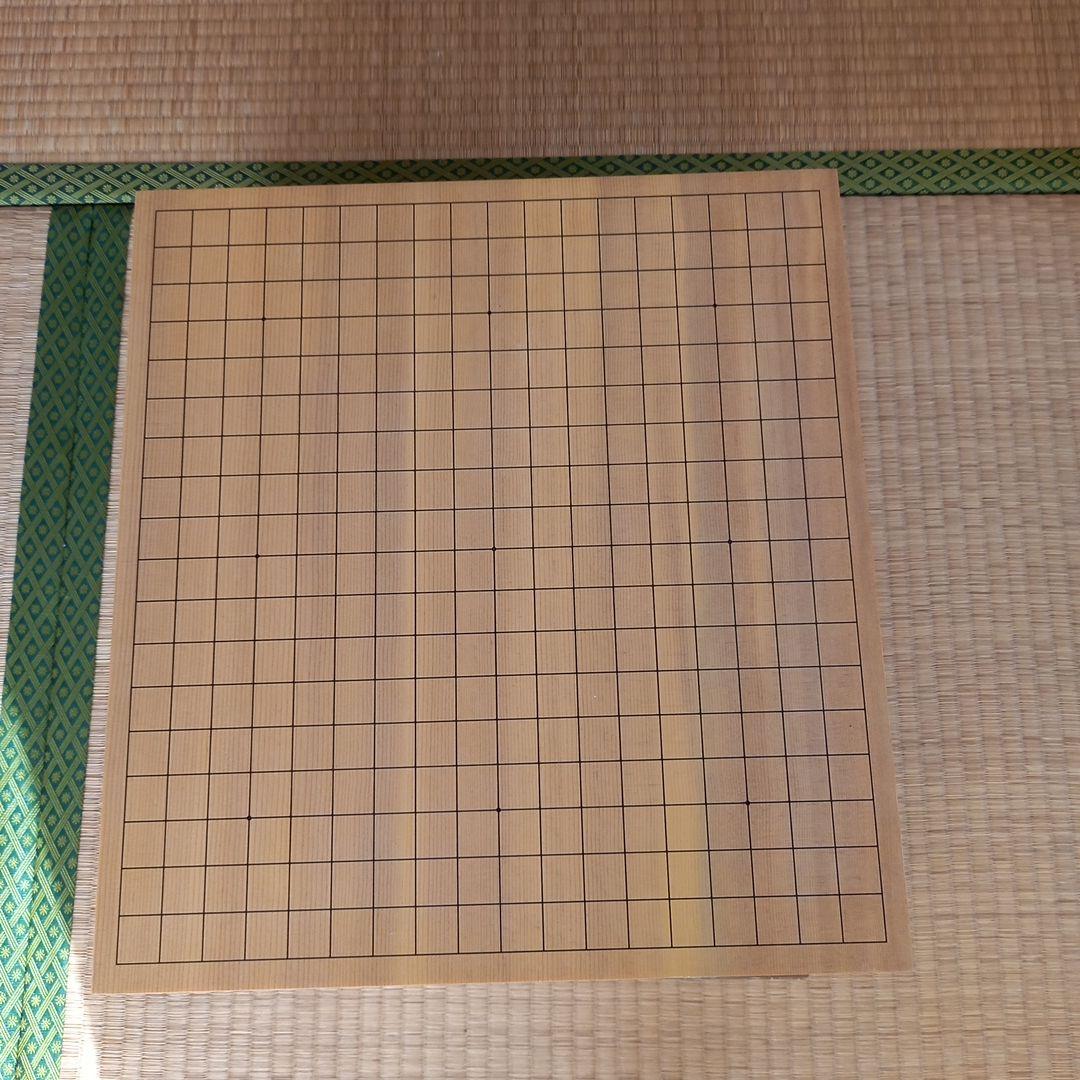 新カヤ6寸碁盤セット足付き特大欅碁笥と宮崎産特製実用33号碁石(本蛤)那智黒付き