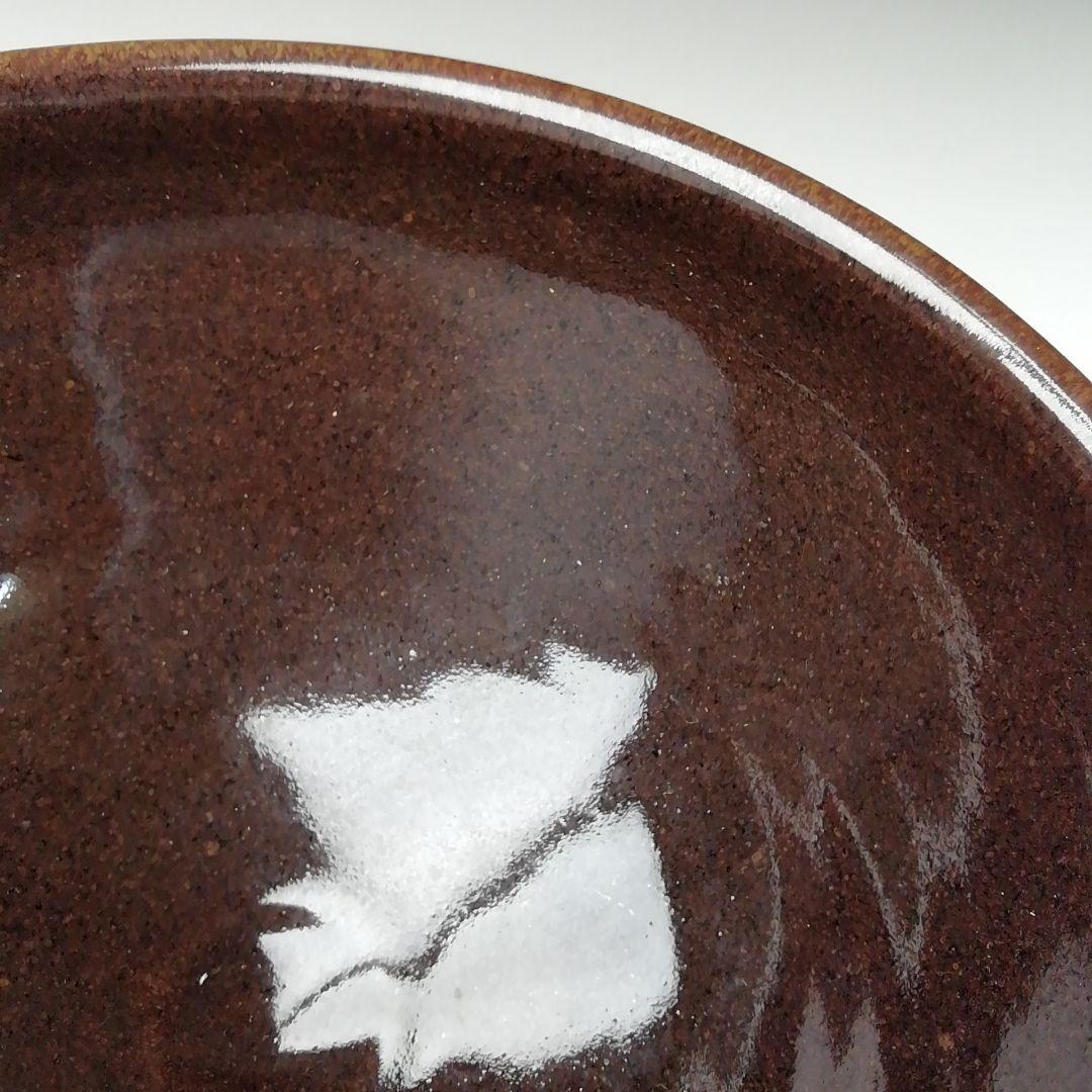 Ｔ３３８　茶碗　『木の葉天目　茶碗』『山口明軒 作』　共箱　抹茶碗　茶道具