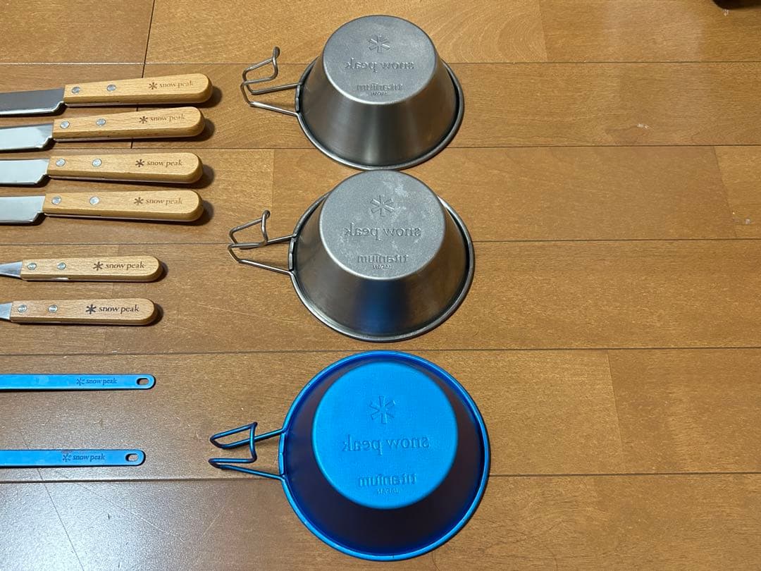 スノーピーク チタンシェラカップ＋カトラリーセット