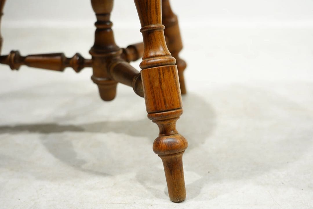 ナポレオンスツール　ピアノ椅子　フランスアンティーク　チェア