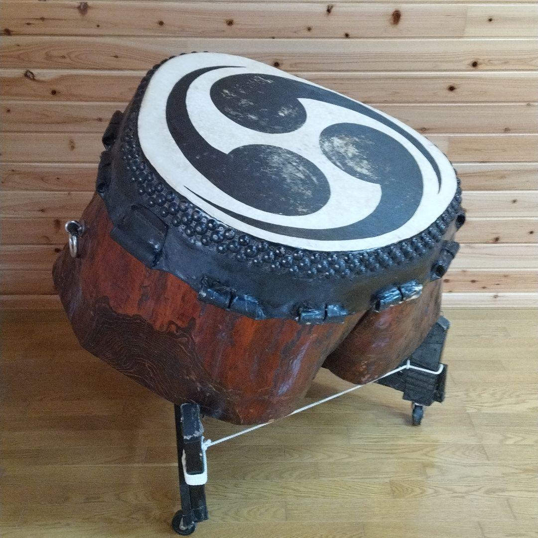 【世界に1台の超貴重な巨大和太鼓・大太鼓・大杉胴】アンティーク、打楽器、ドラム