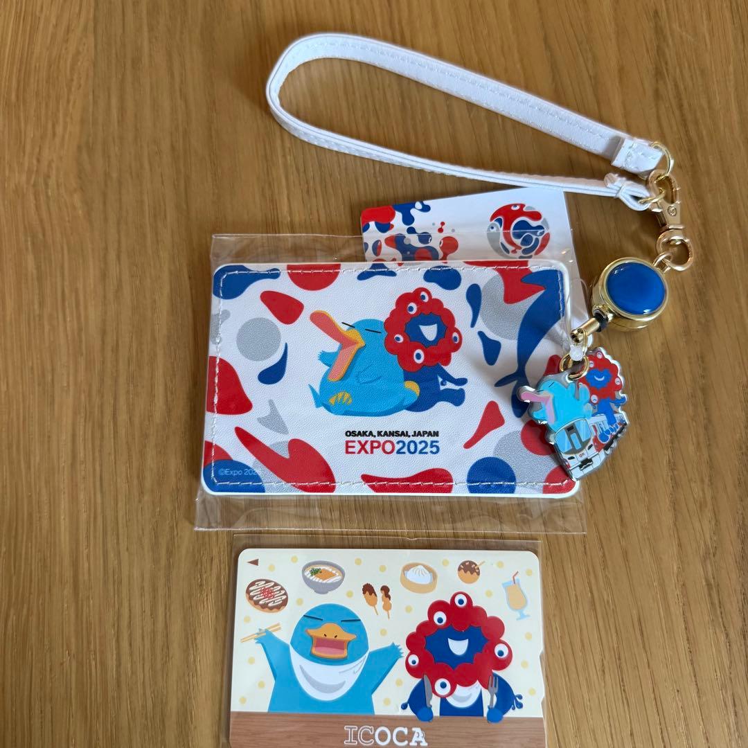 関西大阪万博記念　会場限定　ICOCA 合皮パスケース　カードケース　⑨
