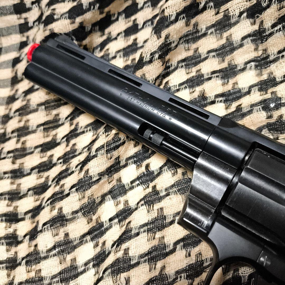 【セール中】1タナカワークス製コルトパイソン　リボルバーマグナム　ウッドグリップ