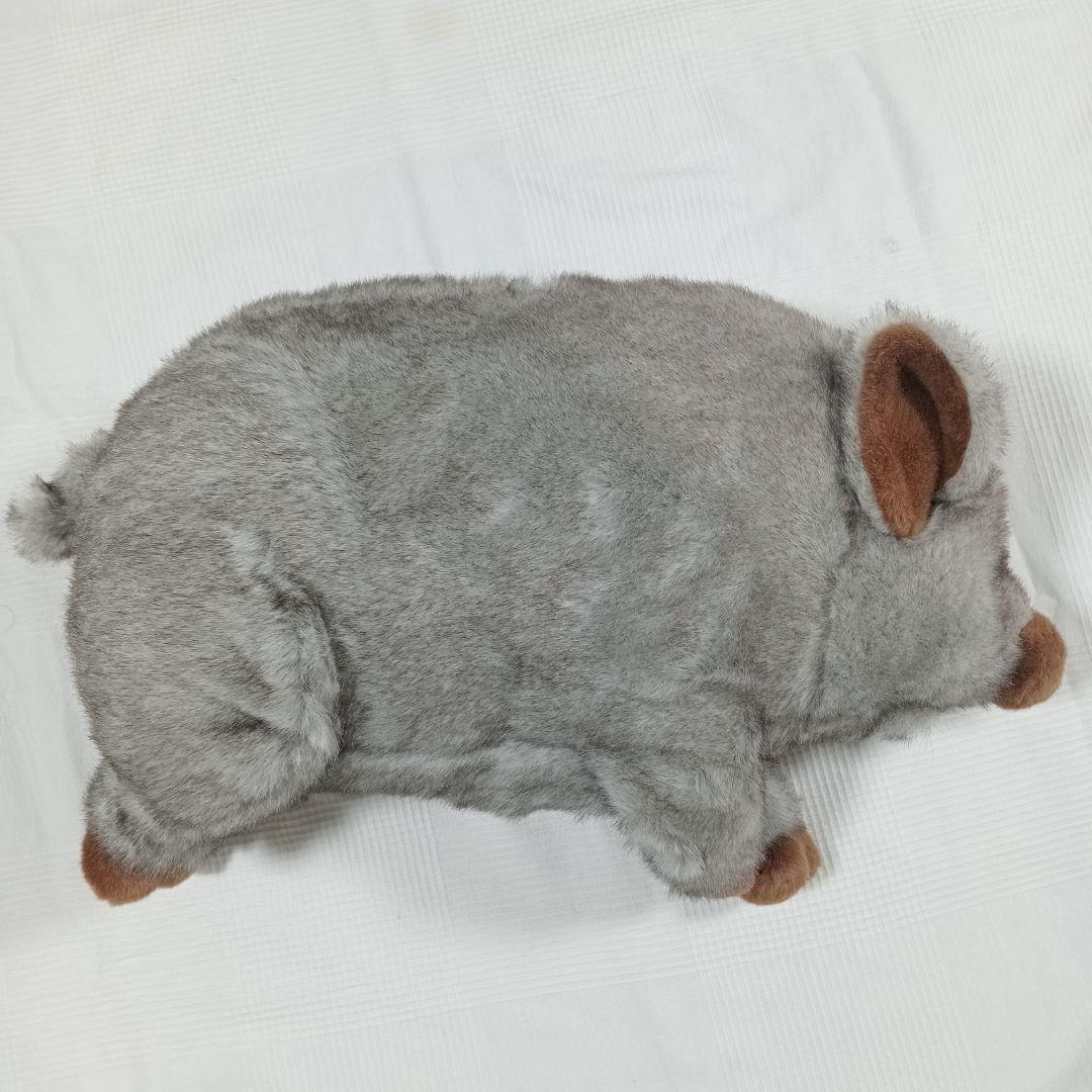 極美品 トイザラス Animal Alley グレー 豚 ぬいぐるみ特大 リアル