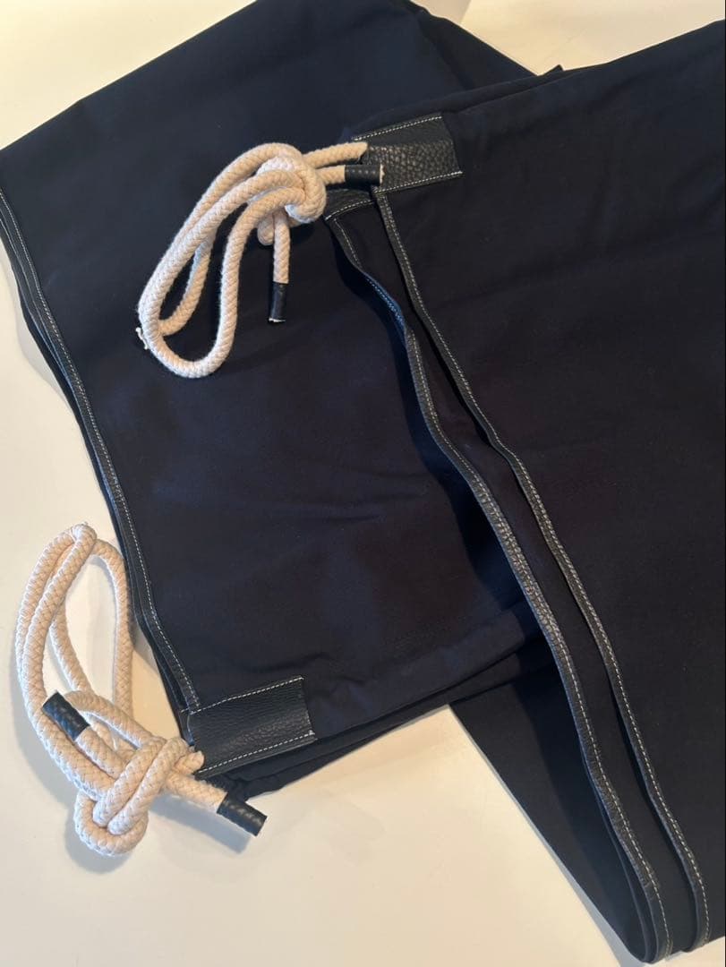 エルメス　ハンモック　キャンバス×レザー製