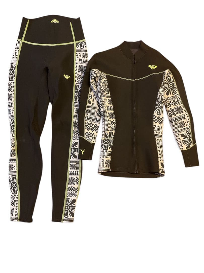 ROXY ロキシー　長袖タッパー 2.0 フロントジップ　パンツ　セットアップ