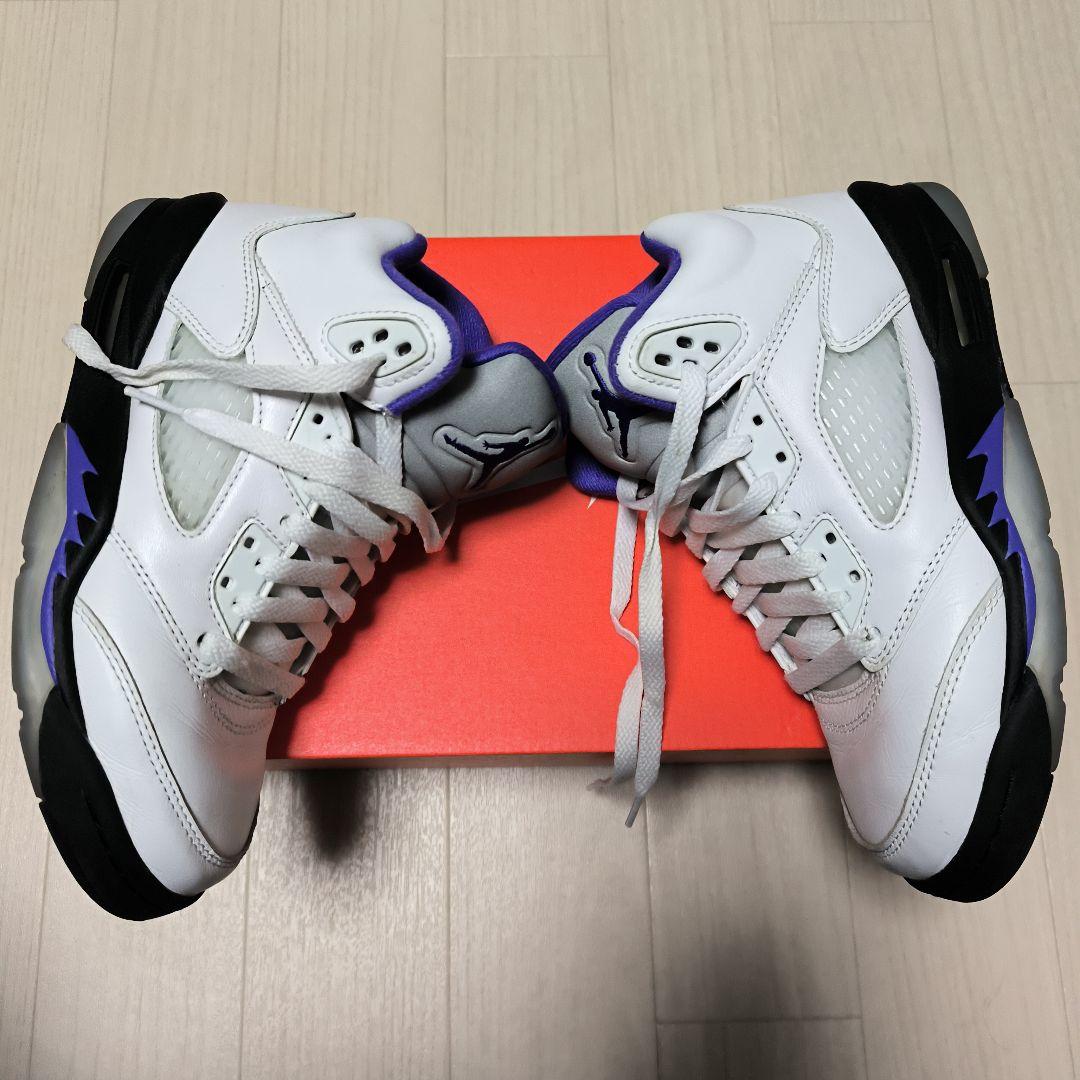 エアジョーダン5 レトロ　 ホワイト/パープル