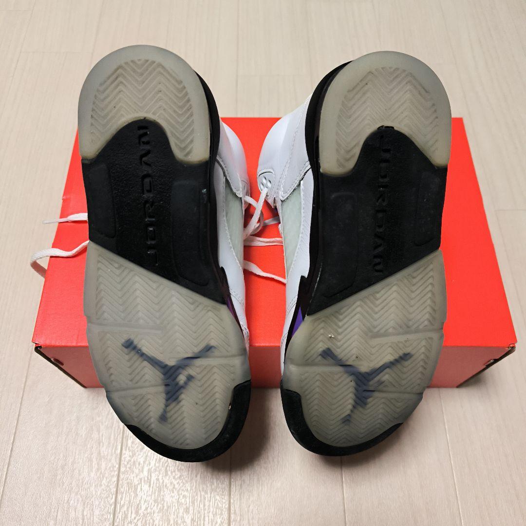 エアジョーダン5 レトロ　 ホワイト/パープル