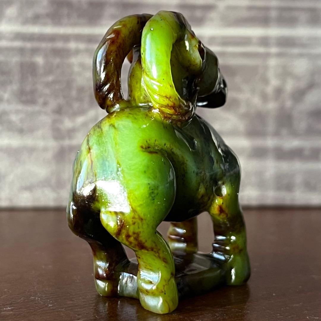 高品質 和田玉 碧玉 古翡翠 彫刻 羊 ネフライト 軟玉 アンティーク 希少品