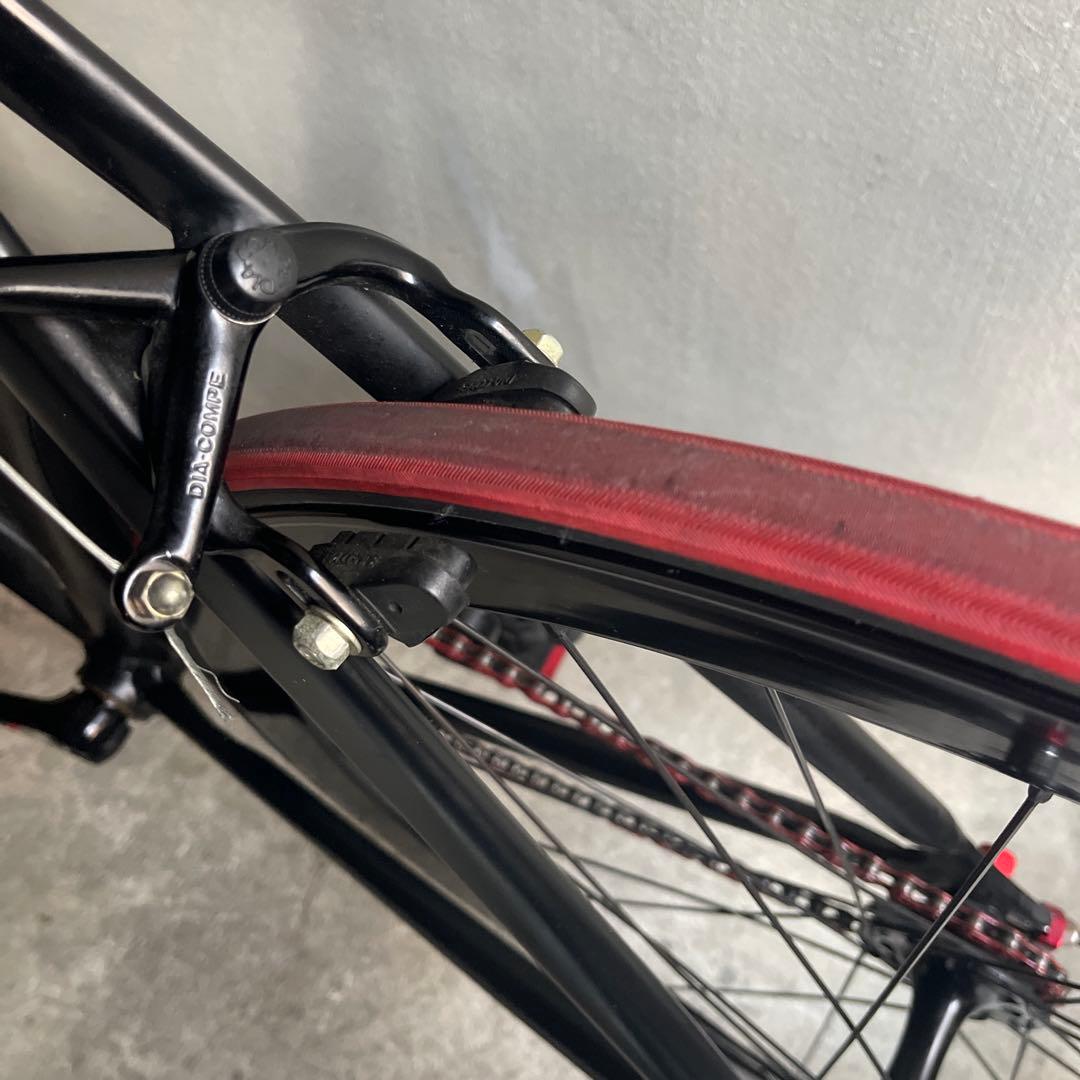 関東圏限定販売　美品　LEADER 725 ピストバイク ブラック/レッド