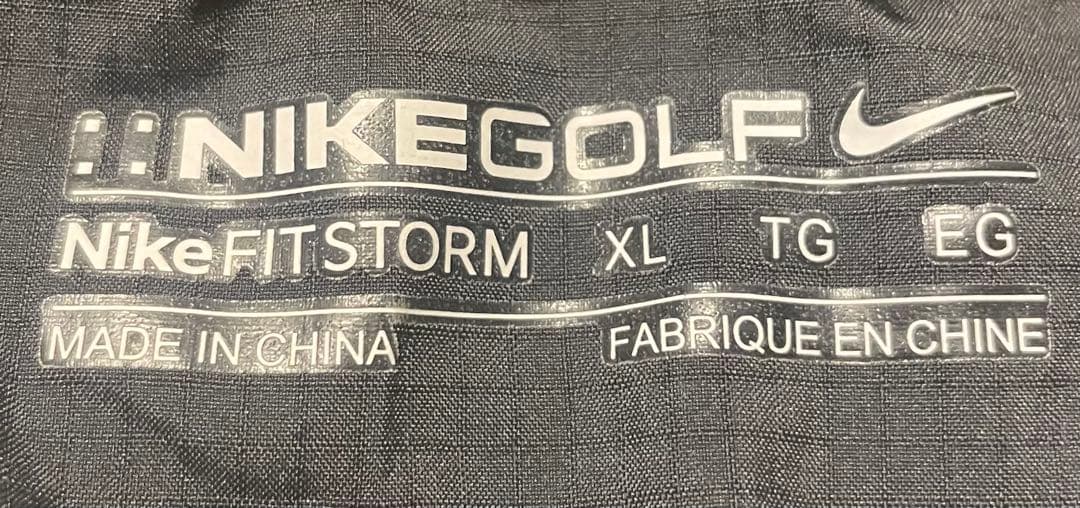 と　ナイキゴルフ セットアップ レインウェア 2WAY テック 黒 XL