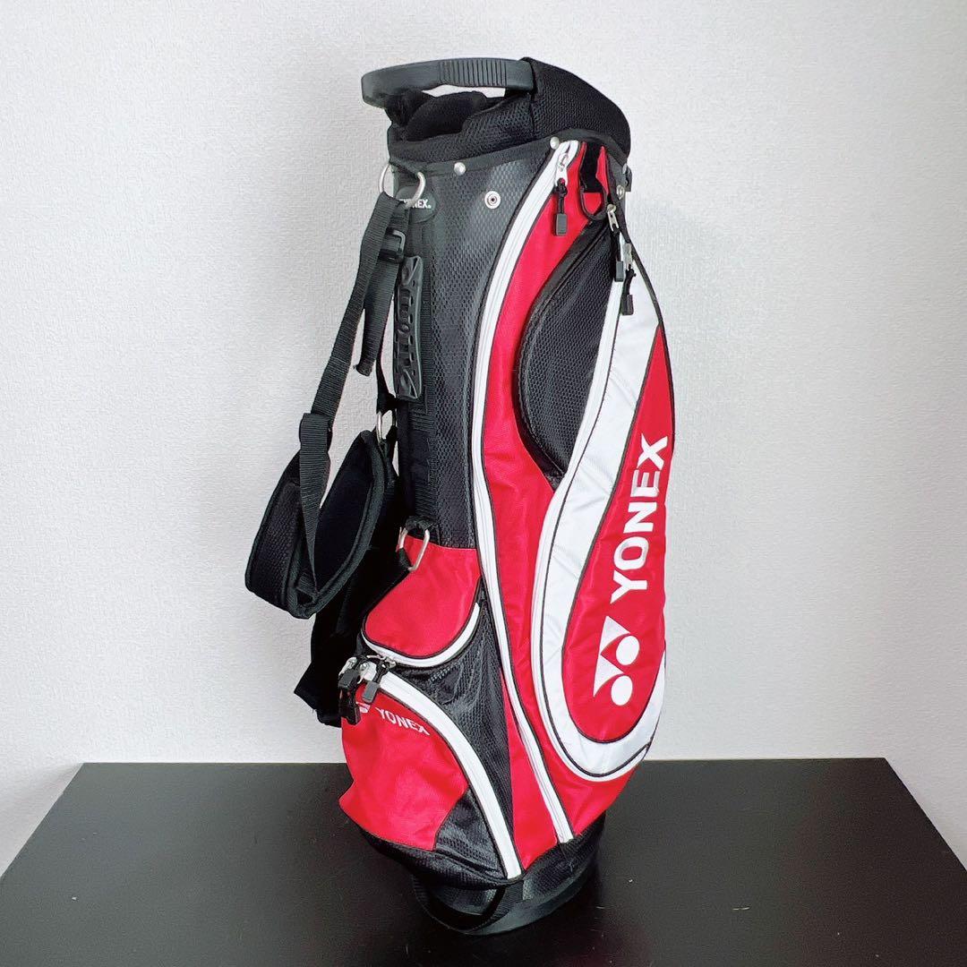 ヨネックス YONEX キャディバッグ 8分割 スタンド式 軽量 レッドブラック