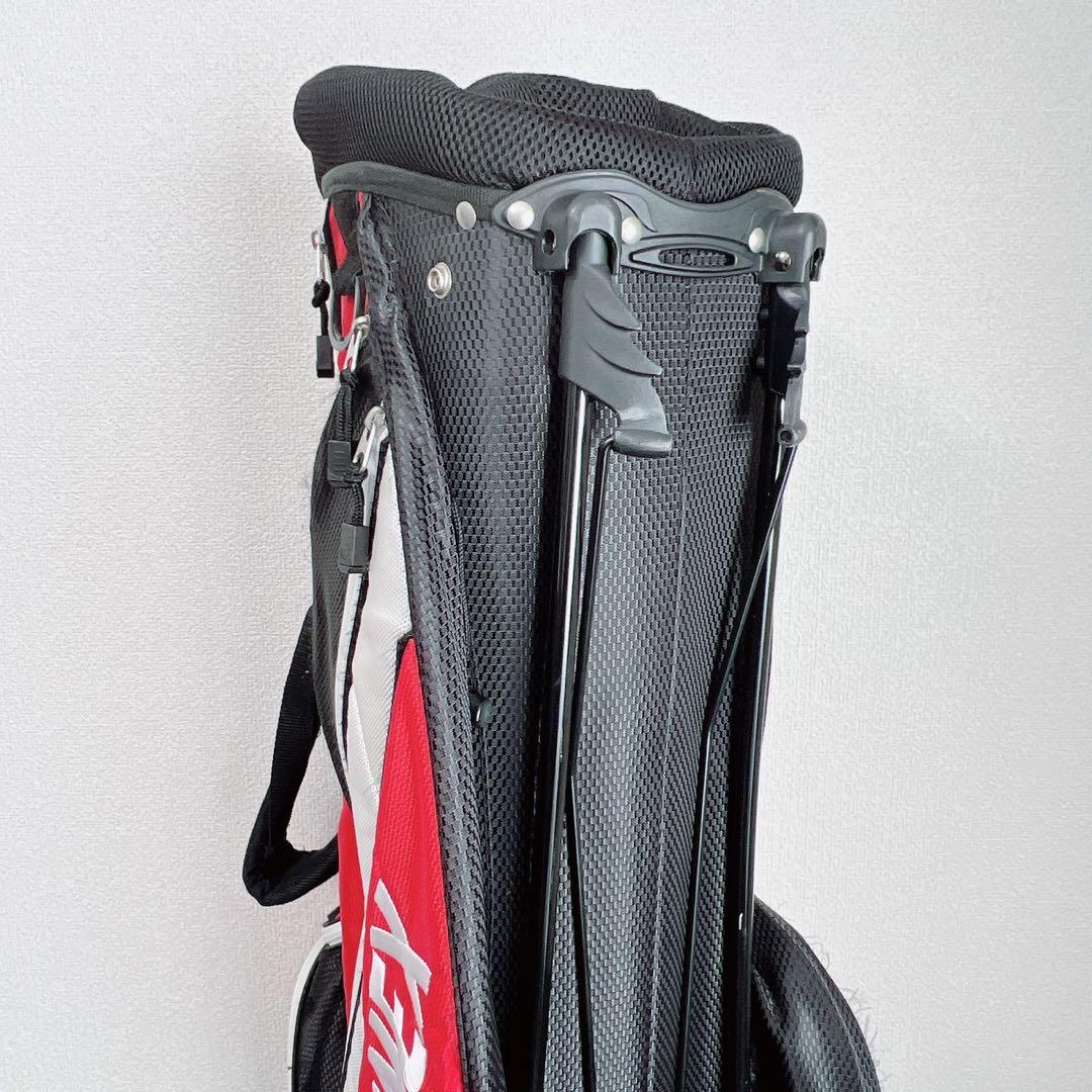 ヨネックス YONEX キャディバッグ 8分割 スタンド式 軽量 レッドブラック