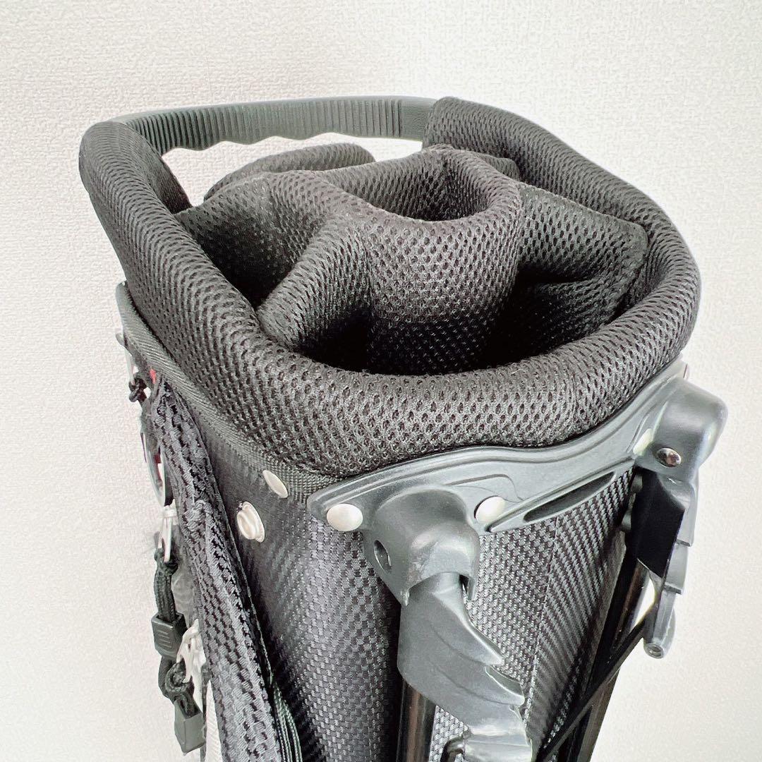 ヨネックス YONEX キャディバッグ 8分割 スタンド式 軽量 レッドブラック