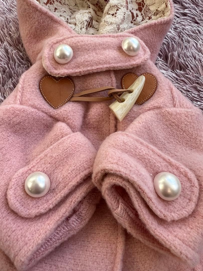 こっとんぱーるさんの ダッフルコート ピンクとティファニーブルー2点