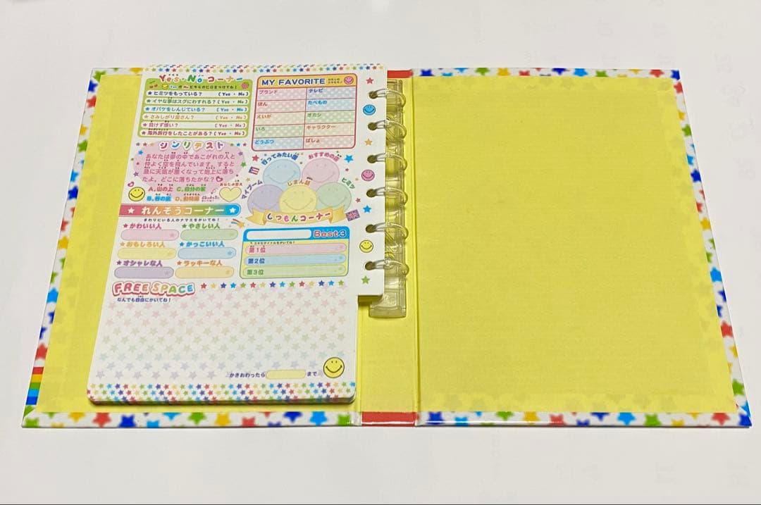 ★美品！激レア！希少！平成レトロ！当時物！プロフィール帳 レインボーニコちゃん★