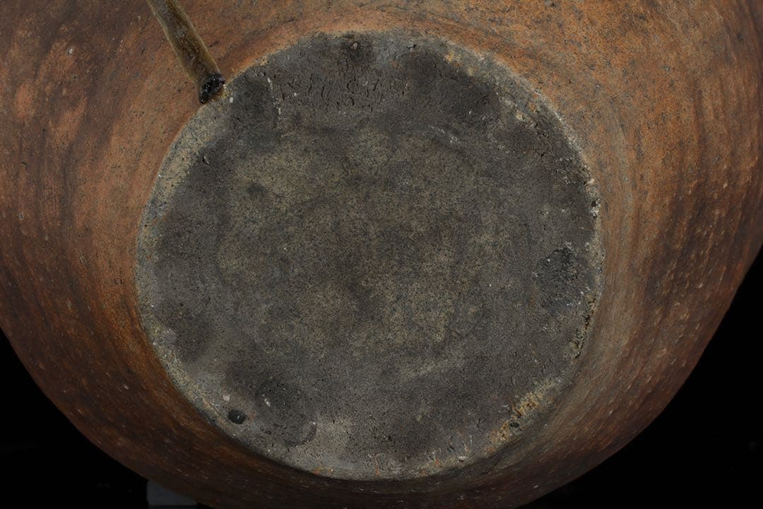 古伊賀 ビードロ自然釉 四耳大壺 47cm 壷 伊賀焼 時代物 古美術 骨董品