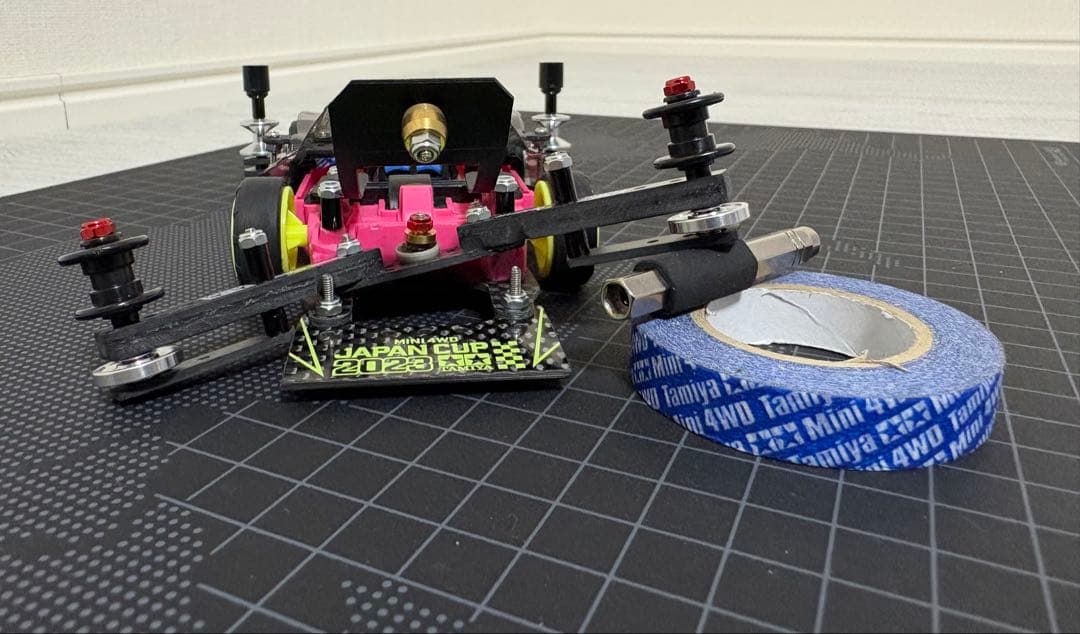 ミニ四駆　MSフレキ　完成品　ライキリ　ピンク