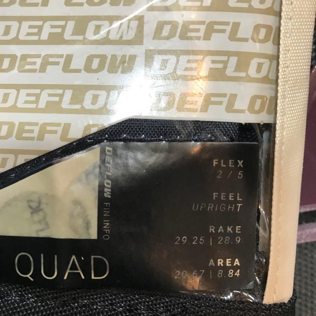 DEFLOW サーフボードフィン 4個セット パープル