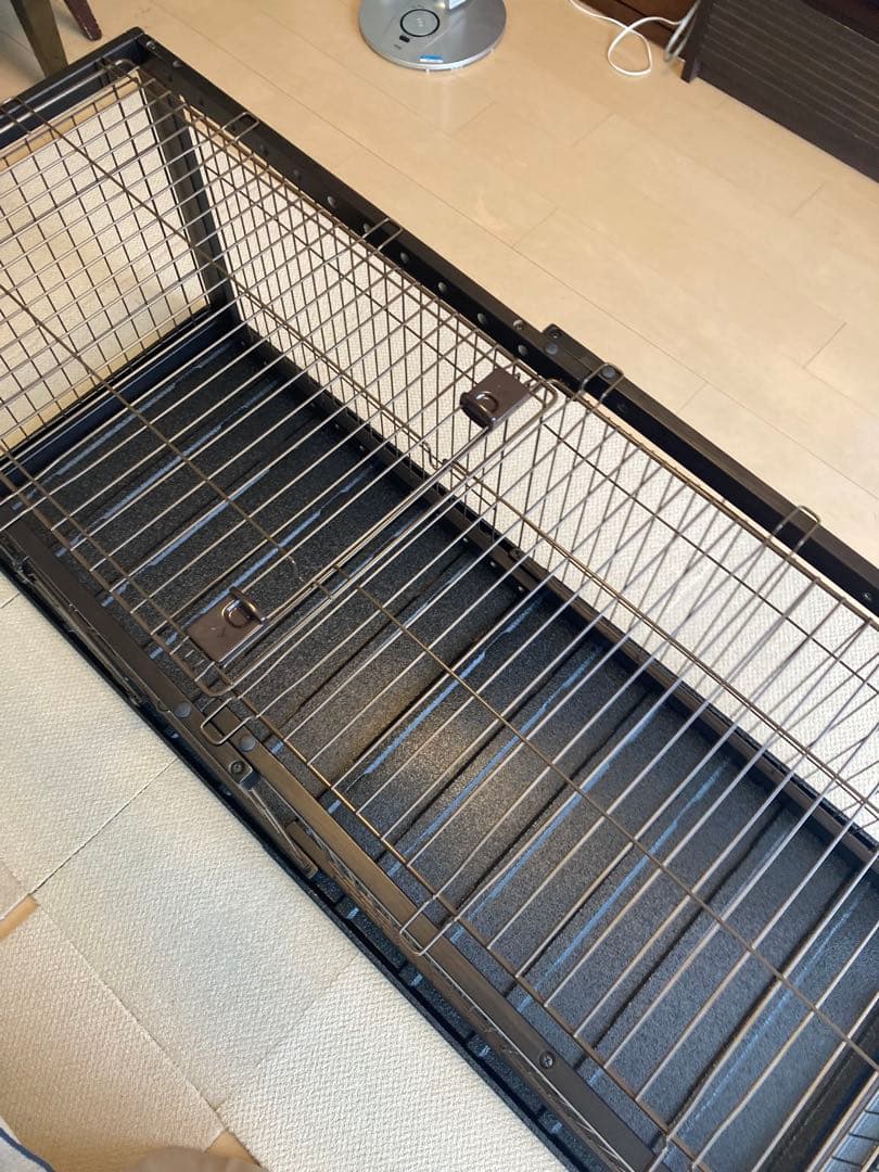 リッチェル木製スライドペットサークル　レギュラー　ダークブラウン