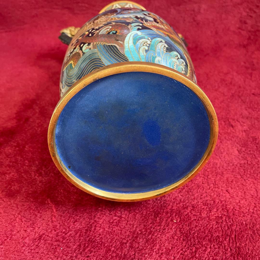 双龍、飛虎➖法蜋彩絵花瓶