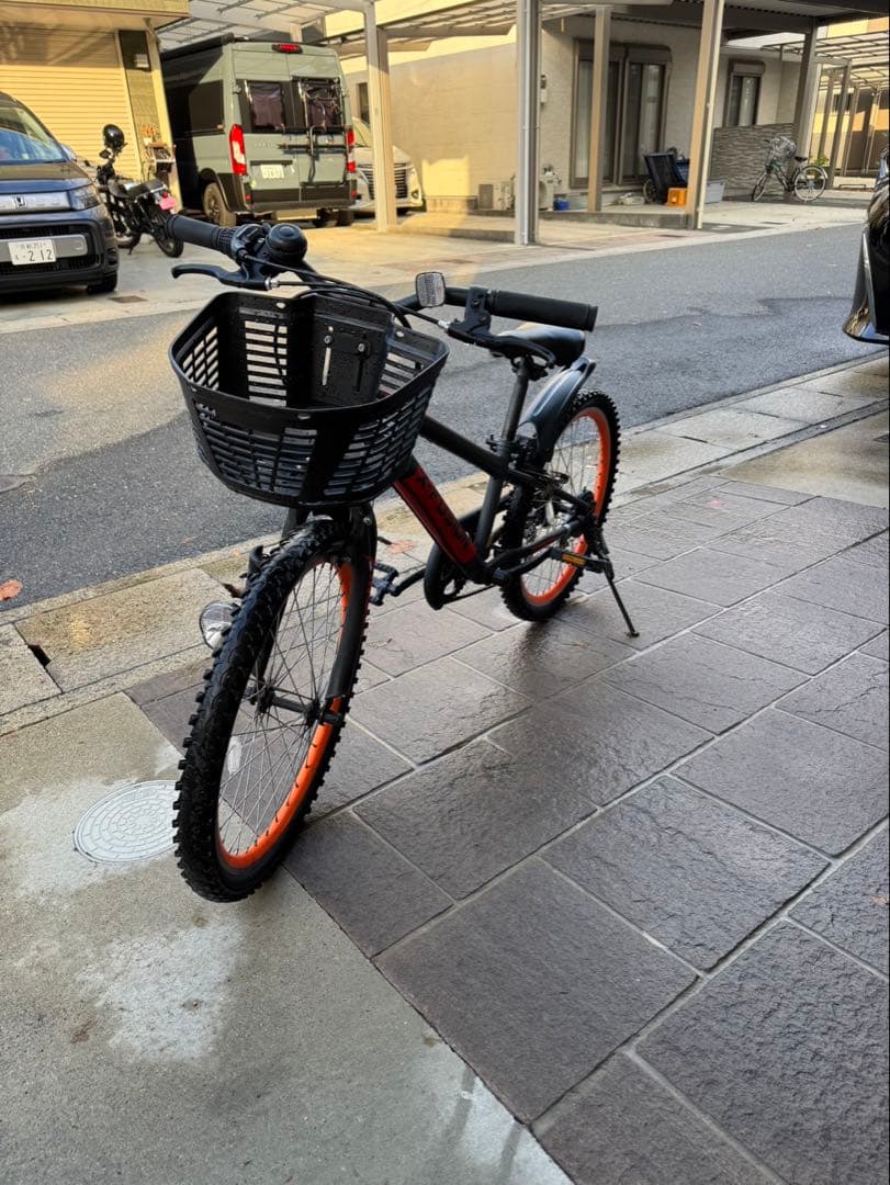 X-Fusion キッズバイク 22インチ グレー/オレンジ