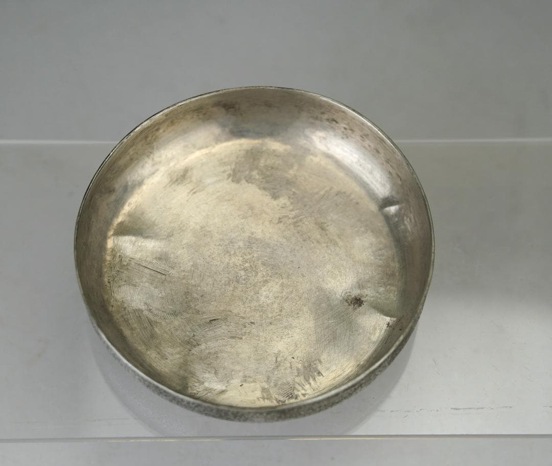 中川浄益　在銘 　南鐐ヤンポ　菓子器 60ｇ 茶道具