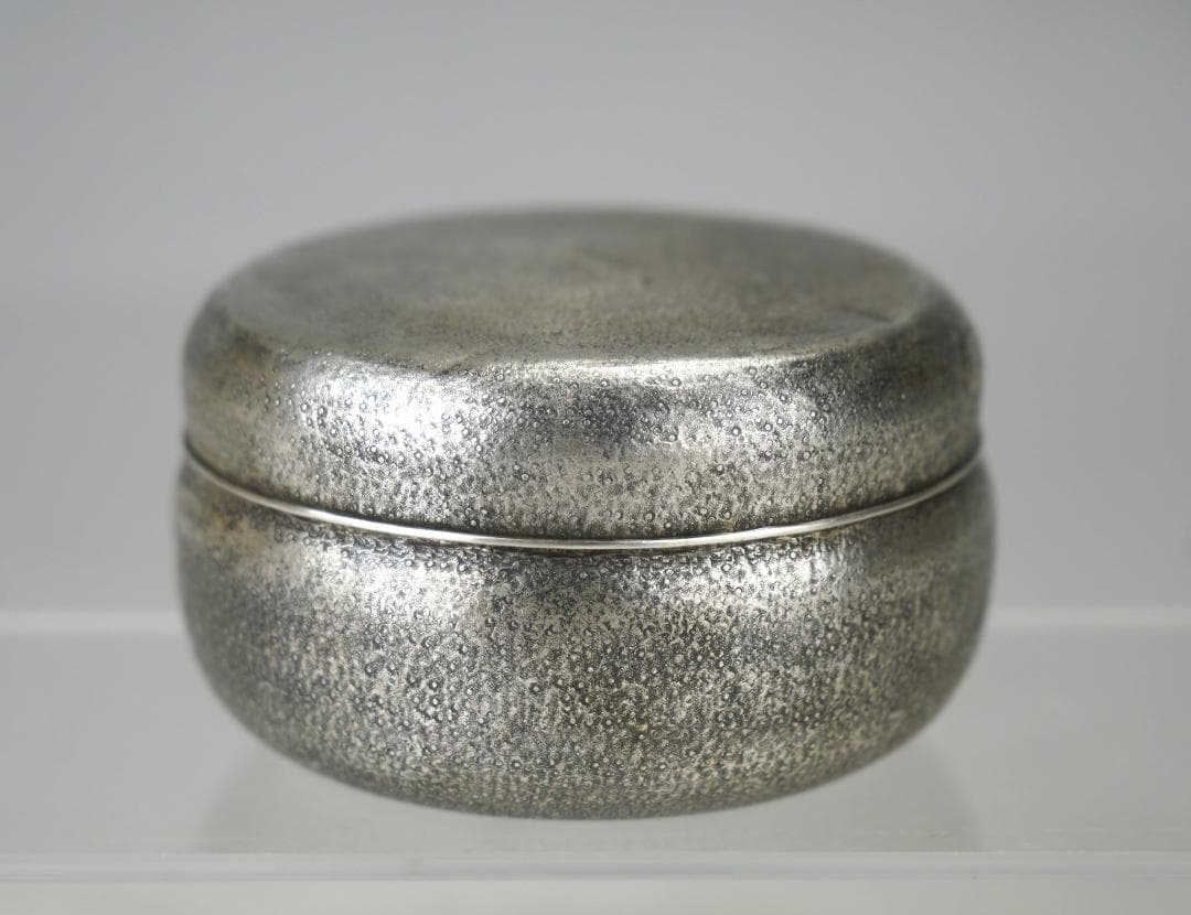 中川浄益　在銘 　南鐐ヤンポ　菓子器 60ｇ 茶道具