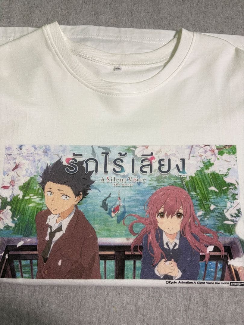 聲の形 アニメ Tシャツ ホワイト　アニメグッズ　京アニ　キャラクターグッズ