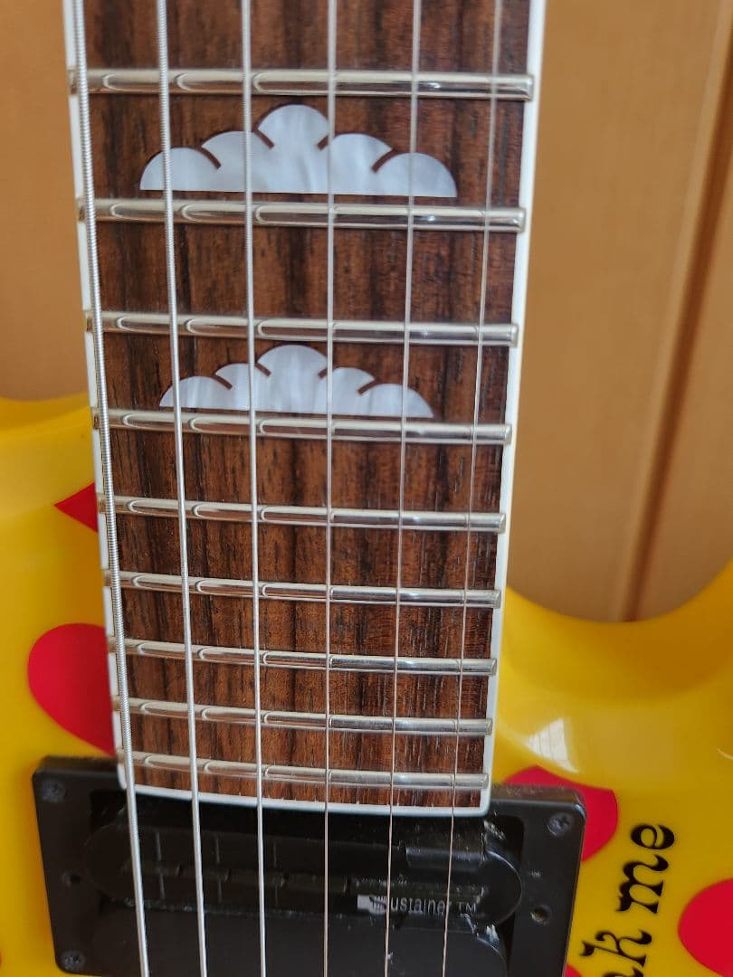 【美品/日本製】バーニーMG-145S HY hideモデル イエローハート