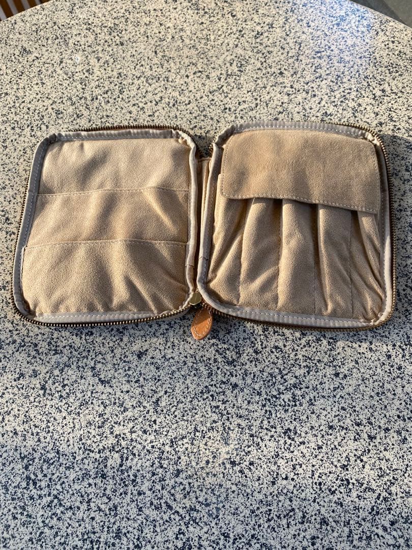 【高級感】&Liebe アンデリーベ 本革 ペンケース オーガナイザー キャメル