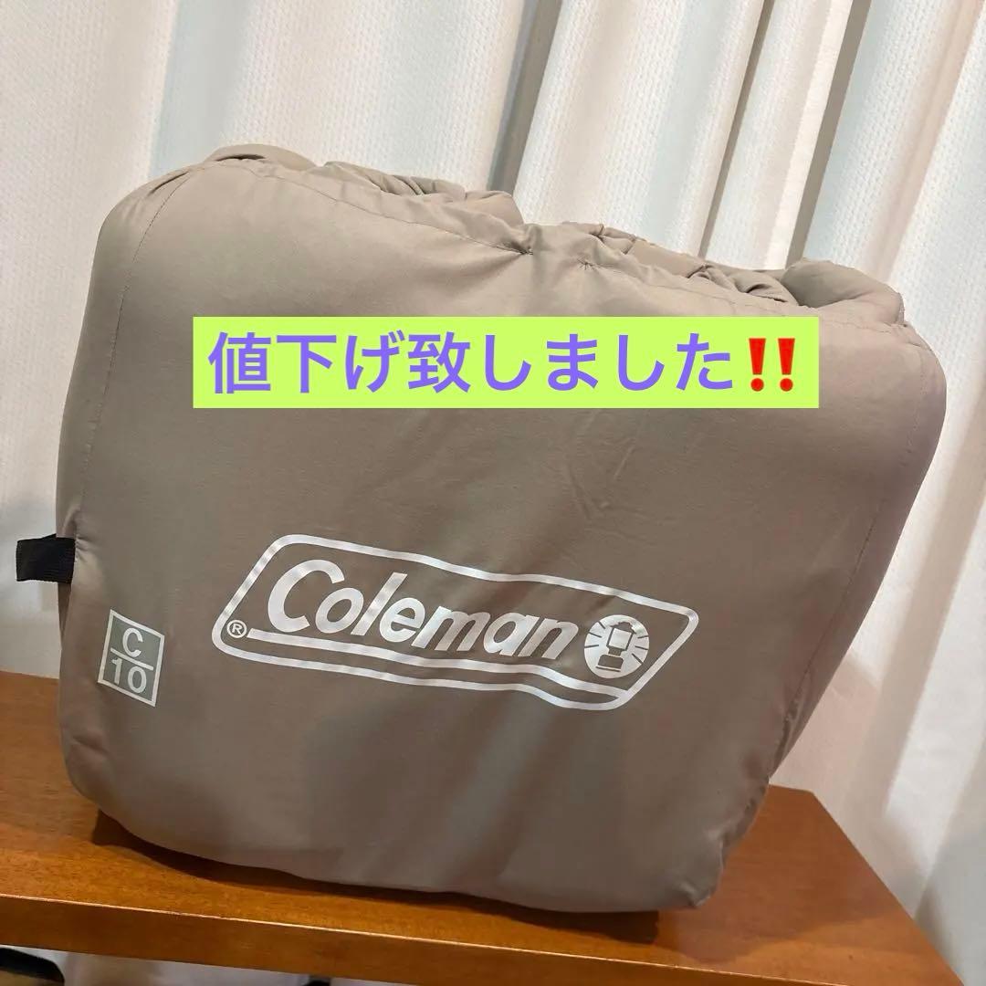 《極美品》Coleman ファミリー2in1 C5 寝袋（シュラフ）　封筒型