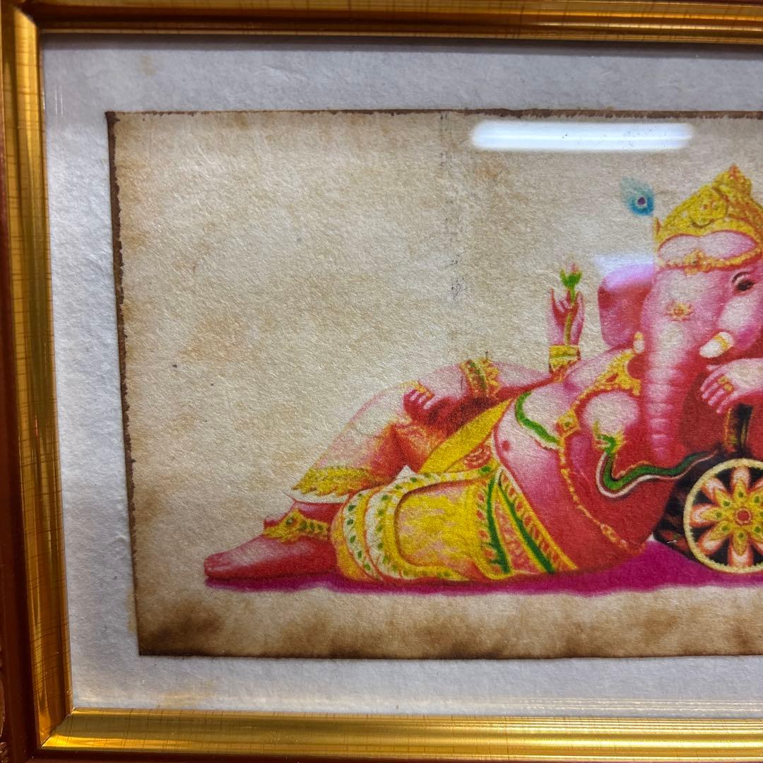 ガネーシャ 手描き絵画 限定版187/999 0115o37