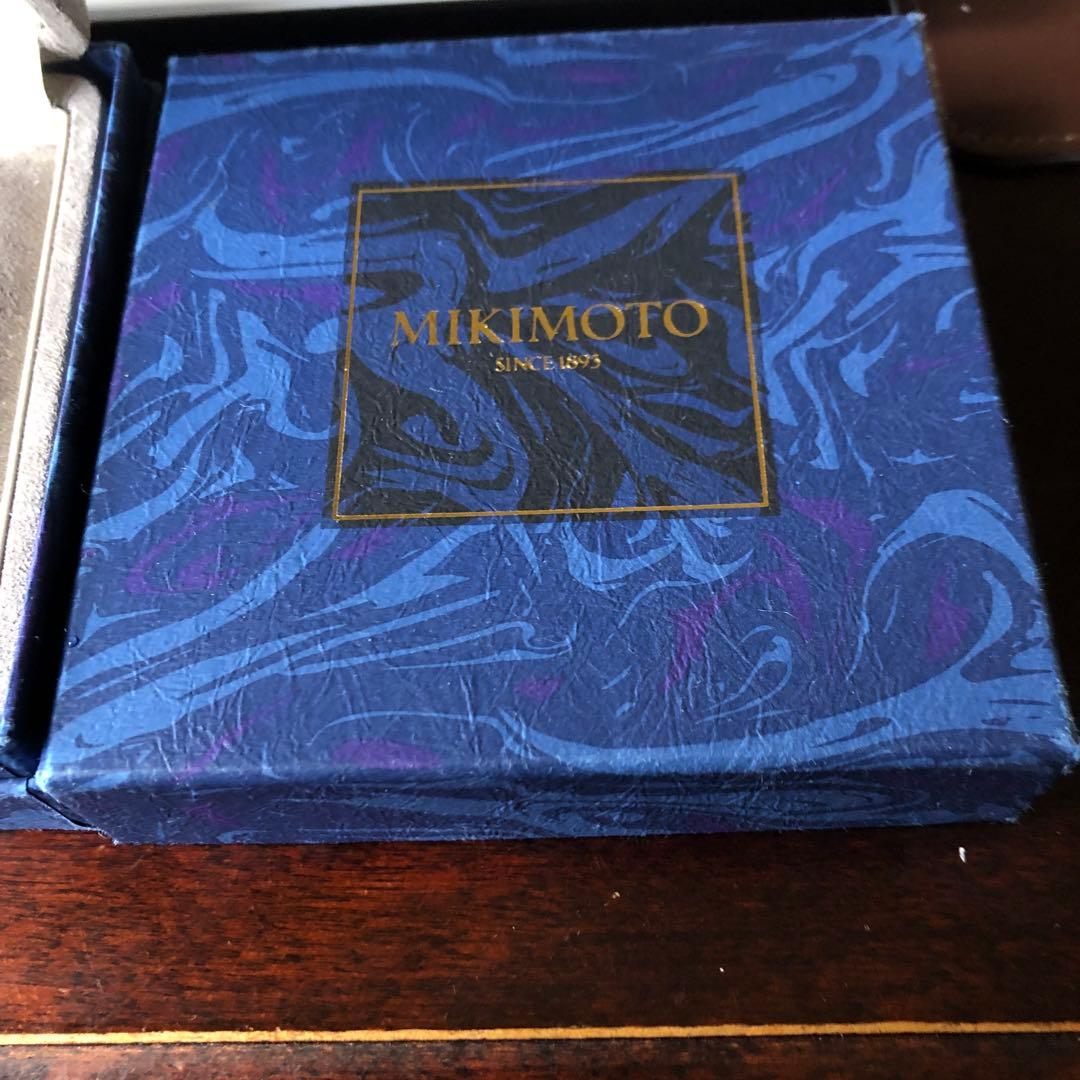 18金ミキモトパールブローチ　ダイヤ付き