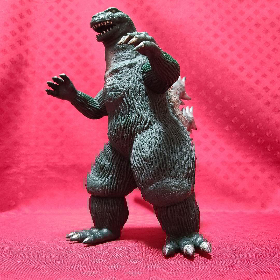 【ジャンク】 バンダイ ゴジラ1962 キンゴジ ソフビ 1983年製 日本製
